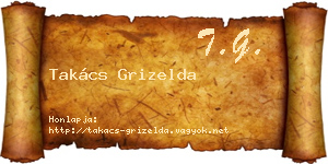 Takács Grizelda névjegykártya